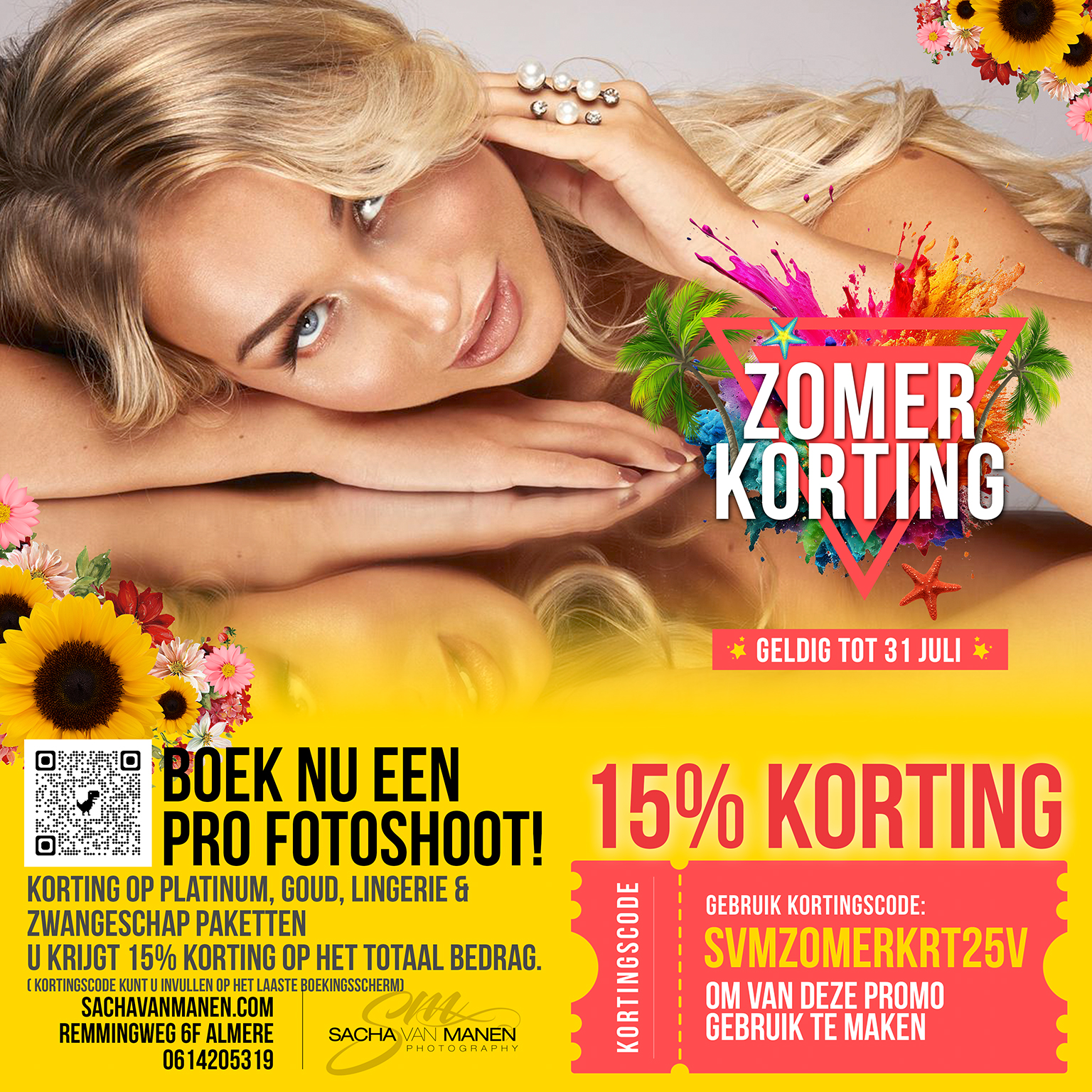 Zomerdeals Fotoshoot, Sacha van Manrn, Almere