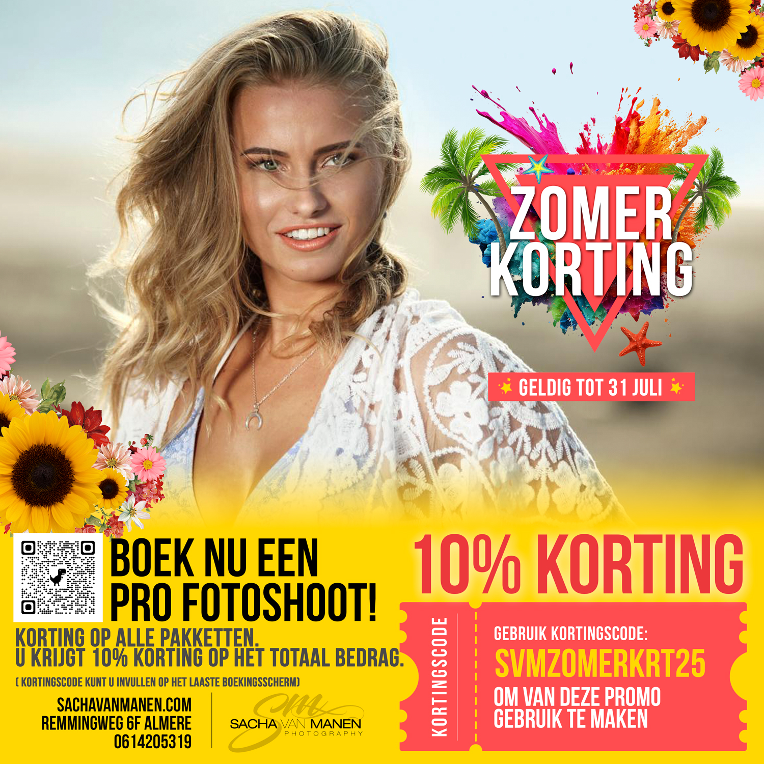 Zomerdeals Fotoshoot, Sacha van Manen, Almere